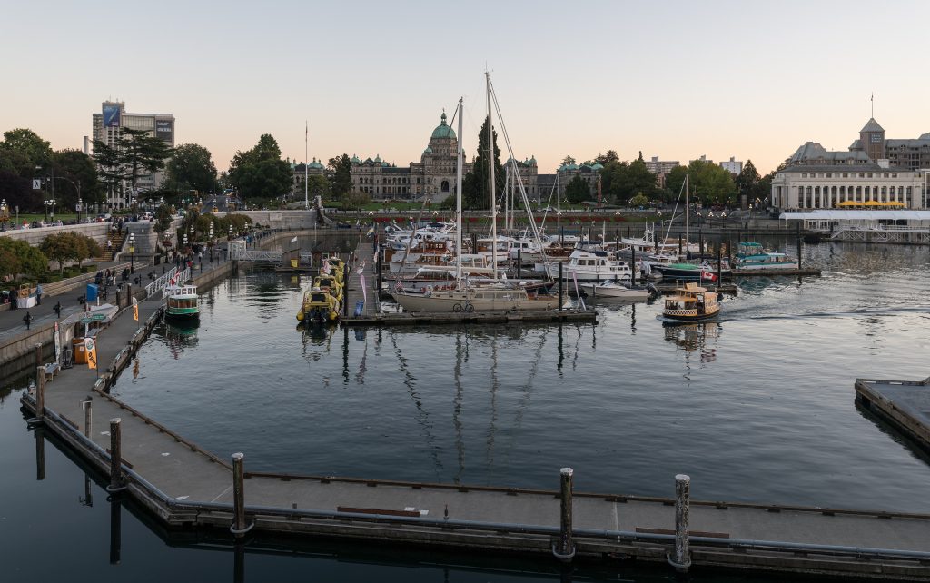 Victoria Inner Harbour and British Columbia Parliament Buildings